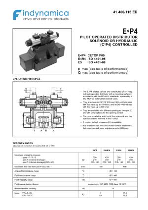 Cetop 8 - NG25 piloted directional valves