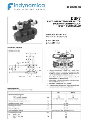 Cetop 7 - NG16 piloted directional valves