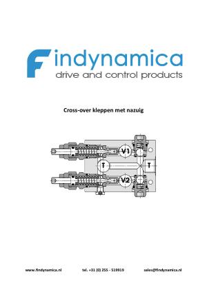 Cross-over valves with anti-cavitation valves