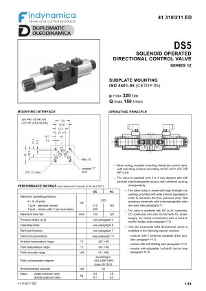 Cetop 5 NG10 directional valves