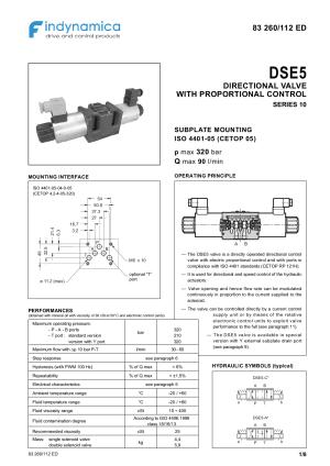 Cetop 5 - NG10 proportional directional valves